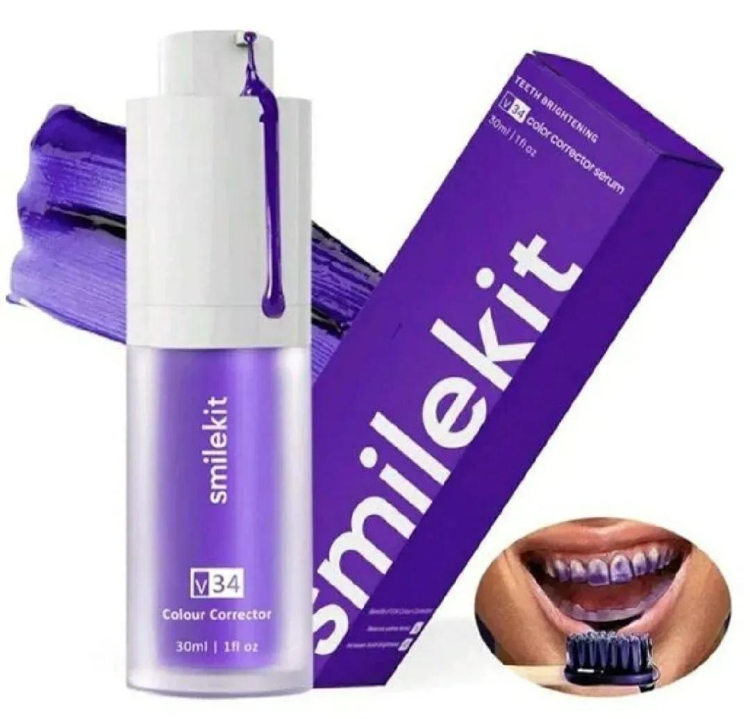 V34 Purple Teeth Whitening Serum 50ml Anti Aging & Brightening