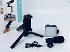 Portable LED Tripod Stand Black 20mAh Battery