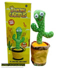 Dancing Cactus Plush Toy Green 360 Rotate