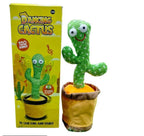 Dancing Cactus Plush Toy Green 360 Rotate