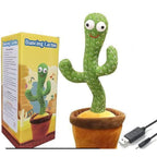 Dancing Cactus Plush Toy Green 360 Rotate