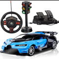 Realistic RC Car Blue Black Racing Toy for Kids