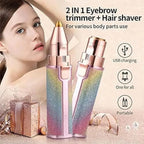 Easy-To-Clean Design Women's Eyebrows Hair Trimmer