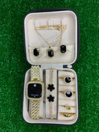 Pack of 8PCS Women's Trendy Gift Choice For Girls And Women Watch Set